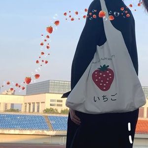 Strawberry Canvas Tote